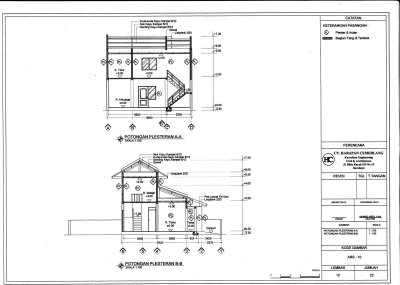GAMBAR KERJA 2D  Arsitek Rumah + Desain Interior RP 2.500 PERM2